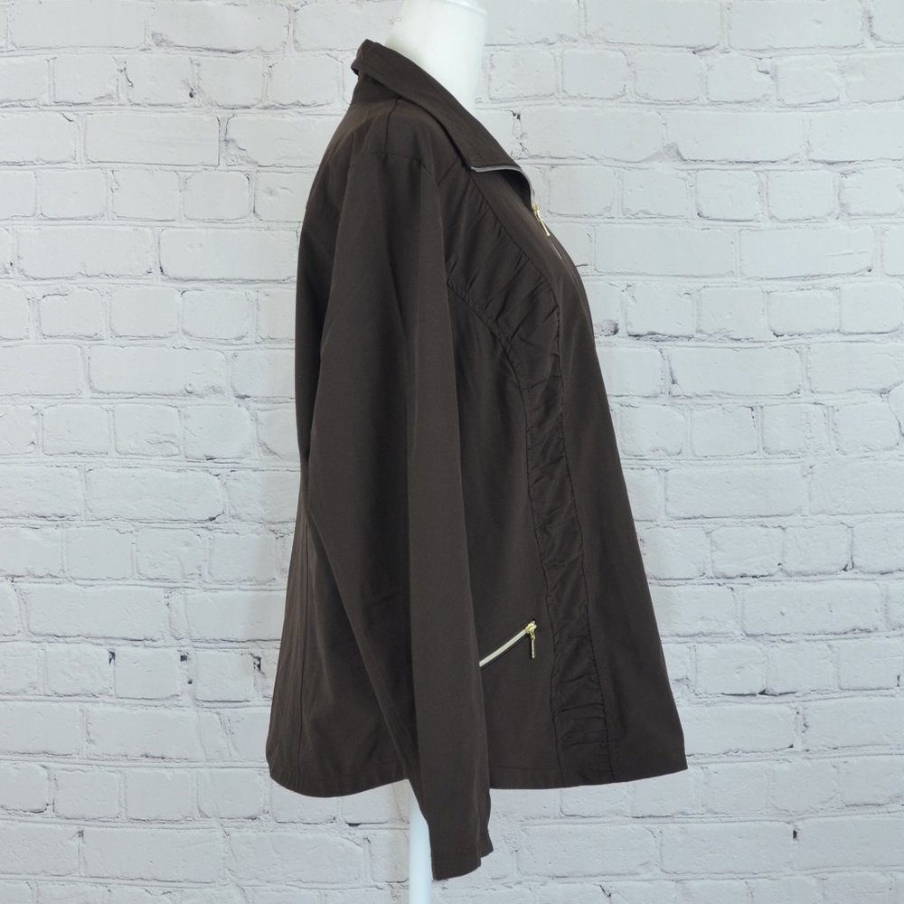 NEW! CHICO'S ZENERGY Neema Ruched Active Jacket - Picture 5 of 8